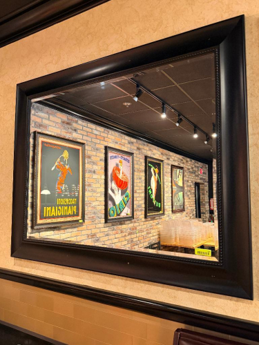 58" X 45" FRAMED MIRROR