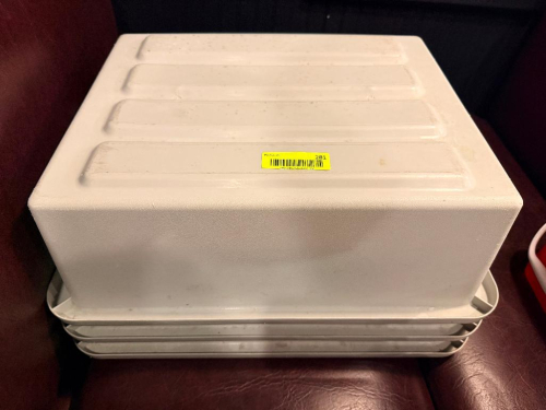(3) PLASTIC BUS TUBS