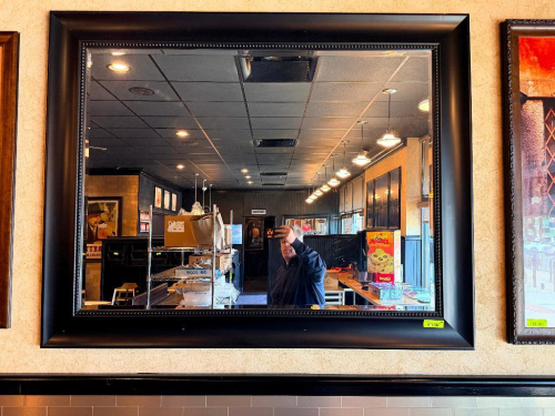 58" X 45" FRAMED MIRROR