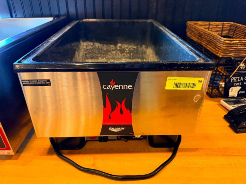CAYENNE VOLLRATH SINGLE WELL COUNTER TOP STEAM WELL