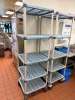 24" X 24" METRO MAX ANTIMICROBIAL ROLL ABOUT SHELF.