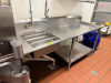 72" RIGHT SIDE STAINLESS SOIL TABLE W/ SPRAY SINK AND NOZZLE. - 2
