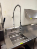 72" RIGHT SIDE STAINLESS SOIL TABLE W/ SPRAY SINK AND NOZZLE. - 3
