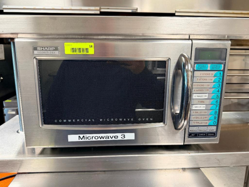 SHARP COMMERCIAL MICROWAVE OVEN, 1000W