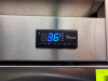 TRUE T-72-HC THREE-DOOR REACH-IN REFRIGERATOR WITH BOTTOM-MOUNT COMPRESSOR AND STAINLESS STEEL EXTERIOR/INTERIOR. UNIT FEATURES DIGITAL TEMPERATURE CONTROL, FORCED-AIR COOLING, AND ADJUSTABLE WIRE SHELVING - 3