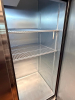TRUE T-72-HC THREE-DOOR REACH-IN REFRIGERATOR WITH BOTTOM-MOUNT COMPRESSOR AND STAINLESS STEEL EXTERIOR/INTERIOR. UNIT FEATURES DIGITAL TEMPERATURE CONTROL, FORCED-AIR COOLING, AND ADJUSTABLE WIRE SHELVING - 6