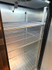 TRUE T-72-HC THREE-DOOR REACH-IN REFRIGERATOR WITH BOTTOM-MOUNT COMPRESSOR AND STAINLESS STEEL EXTERIOR/INTERIOR. UNIT FEATURES DIGITAL TEMPERATURE CONTROL, FORCED-AIR COOLING, AND ADJUSTABLE WIRE SHELVING - 8