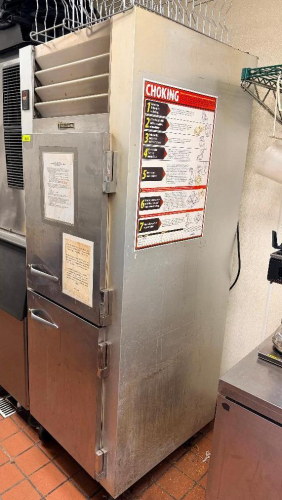TRAULSEN SPLIT DOOR REFRIGERATOR.