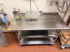 48" X 30" STAINLESS TABLE W/ MOUNTED CAN OPENER