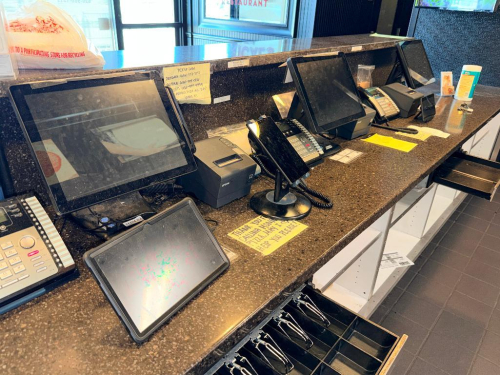 (5) FOODTEC POS TERMINALS WITH EPSON RECEIPT PRINTERS