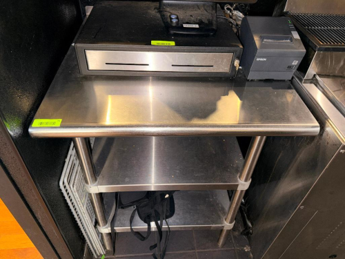 24" X 30" STAINLESS TABLE.