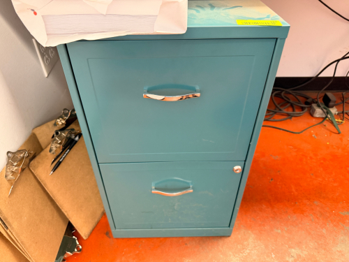 (2) ASSORTED TWO DRAWER FILE CABINETS.