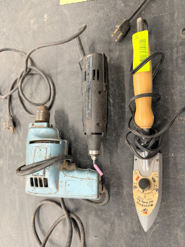 (3) ASSORTED ELECTRIC TOOLS.