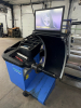 HOFMANN DIGITAL WHEEL BALANCER WITH INTEGRATED DISPLAY AND CONTROL PANEL. UNIT FEATURES AUTOMATIC BALANCE MODES, SPINDLE SHAFT, AND BUILT-IN TOOL STORAGE TRAY. INCLUDES ASSORTED CONES AND ACCESSORIES AS SHOWN. - 2