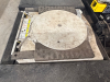 12,000 LB. CAPACITY HEAVY DUTY IN-GROUND SCISSOR VEHICLE LIFT WITH INTEGRATED CENTER JACK, HYDRAULIC OPERATION, AND FULL LENGTH RUNWAYS. UNIT FEATURES DUAL PLATFORM DESIGN WITH YELLOW APPROACH RAMPS AND CONTROL STATION, IDENTIFICATION PLATES AND SAFETY CE - 10
