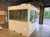 OUTDOOR KIOSK UNIT WITH GLASS SERVICE WINDOWS, INTERIOR CABINETRY, MULTIPLE SINK BASINS, UNDERCOUNTER REFRIGERATION, AND ROOF MOUNTED HVAC UNIT. UNIT FEATURES PAINTED METAL EXTERIOR, ACCESS DOOR, INTERIOR LIGHTING, ELECTRICAL PANEL, AND PLUMBING CONNECTIO - 3