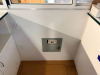 OUTDOOR KIOSK UNIT WITH GLASS SERVICE WINDOWS, INTERIOR CABINETRY, MULTIPLE SINK BASINS, UNDERCOUNTER REFRIGERATION, AND ROOF MOUNTED HVAC UNIT. UNIT FEATURES PAINTED METAL EXTERIOR, ACCESS DOOR, INTERIOR LIGHTING, ELECTRICAL PANEL, AND PLUMBING CONNECTIO - 25
