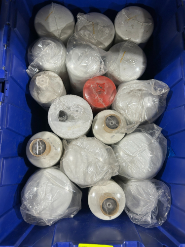 1 LARGE BIN OF ASSORTED FILTERS