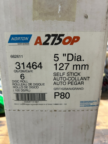 1 OPENED BOX OF NORTON PAPER DISC