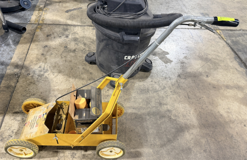 RUSTOLEUM STRIPPING MACHINE.