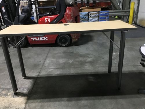 TALL FLAT TOP WOOD WORK DESK