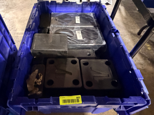 CONTENTS OF (1) BLUE PLASTIC TOTE - ASSORTED TRUCK PARTS