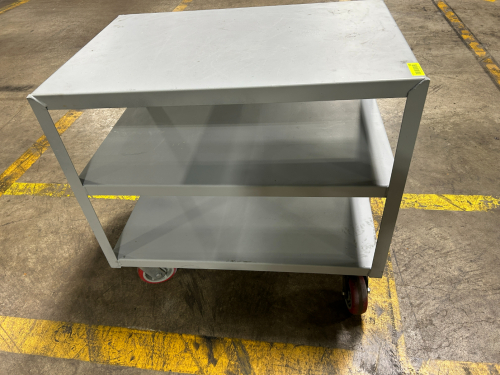 3 TIER ROLLING METAL CART