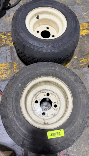 (2) TURF TIRES W/ RIMS