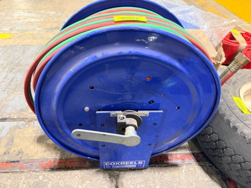 MANUAL HOSE REEL WITH ACETYLENE HOSE