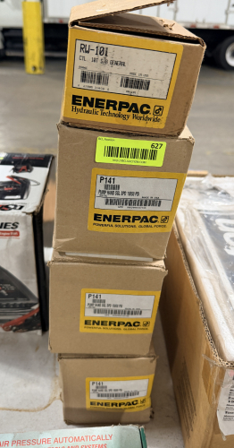 ENERPAC HYDRAULIC CYLINDER, HAND PUMPS, AND DAYTON BENCH GRINDER &ndash; INDUSTRIAL EQUIPMENT LOT