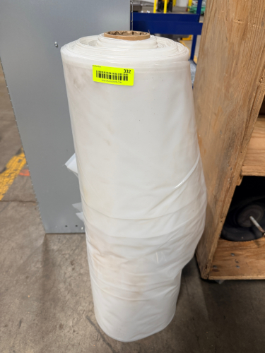 (1) PARTIAL ROLY OF POLY SHEET PLASTIC