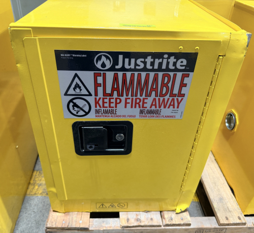 JUSTRITE FLAMMABLE SAFETY STORAGE CABINET