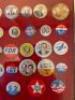 FRAMED PRESIDENTIAL PIN COLLECTION AS SHOWN - 7