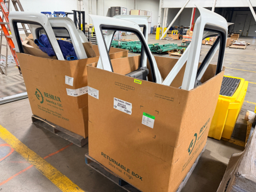 (3) SETS OF INTERNATIONAL TRUCK DOORS
