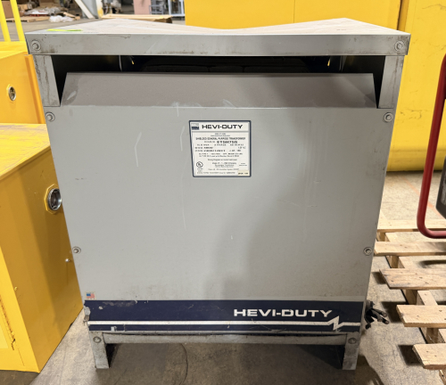 HEVI-DUTY SHIELDED GENERAL PURPOSE TRANSFORMER, 75 KVA, 3 PHASE UNIT, FLOOR MOUNT ENCLOSURE
