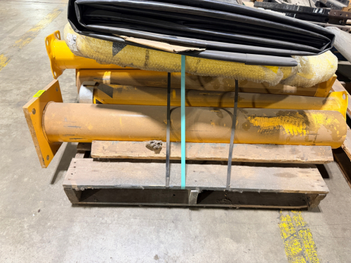 PALLET OF METAL BARRIER POSTS.