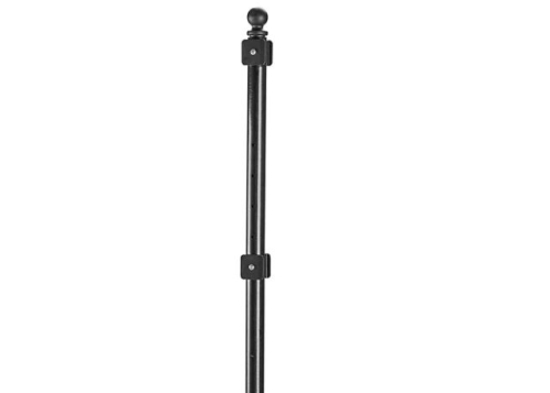 (2) B-14 MOVEABLE SIGN POST KIT WITH BASE, STANDARD AND HARDWARE IN BLACK