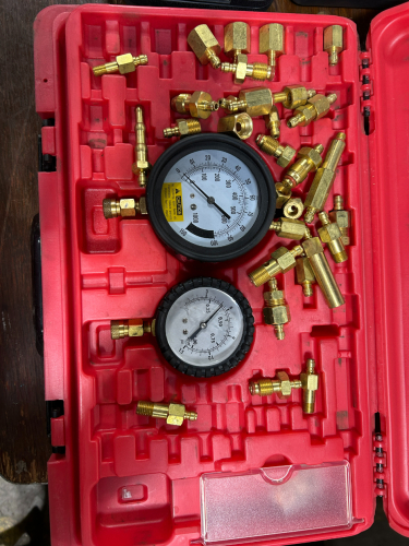 OPENED FUEL INJECTION TEST SET