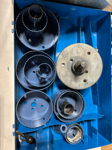 USED INDUSTRIAL HOLE SAW KIT