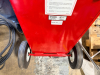 PORTABLE FUEL TRANSFER CADDY WITH HAND OPERATED PUMP AND HOSE ASSEMBLY. INCLUDES WHEELS, HANDLE, AND DISPENSING HOSE WITH NOZZLE AS SHOWN - 4