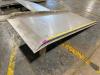 HEAVY DUTY DIAMOND PLATE STEEL LOADING RAMP WITH RAISED SIDE EDGES