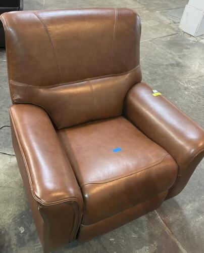 MACYS WARLINGTON LEATHER POWER RECLINER