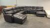 MACYS HUTCHENSON LEATHER 7 PC POWER RECLINING SECTIONAL - 3