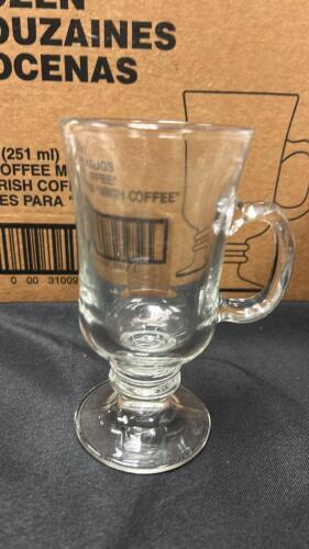 (24) IRISH COFFEE GLASS MUGS