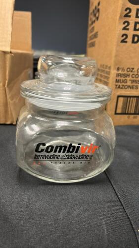 (4) GLASS JARS WITH LIDS