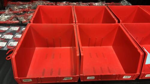 (4) INDUSTRIAL STACKABLE BINS
