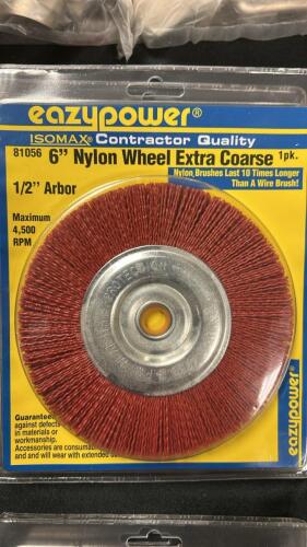 (2) 6IN NYLON WHEEL EXTRA COARSE