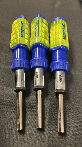 (3) EZ POWER SCREW DRIVERS, BITS NOT INCLUDED