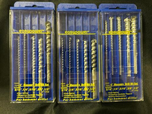 (3) 5PCS MASONRY DRILL SET