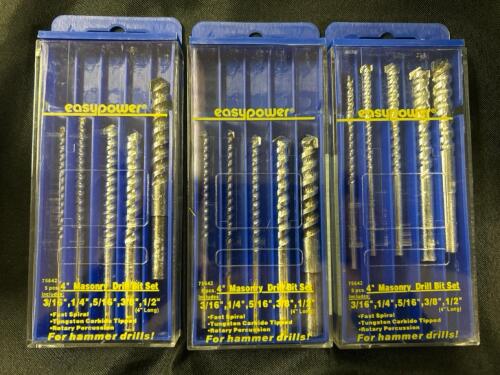 (3) 5PCS MASONRY DRILL SET